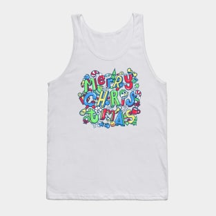 Christmas Icons Collage Tank Top